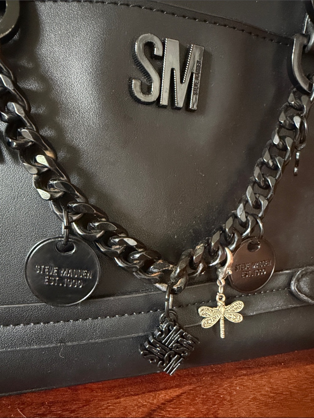 Steve Madden Bcharmy Black Satchel - Picture 2 of 8
